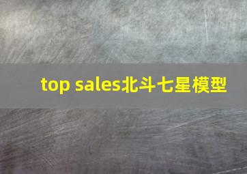 top sales北斗七星模型